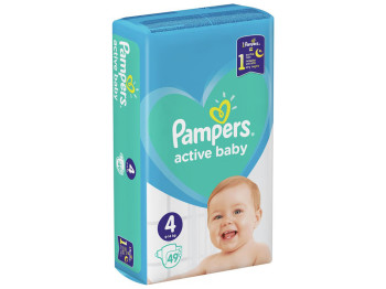 Подгузники Pampers Active Baby Maxi (9-14кг) 49шт