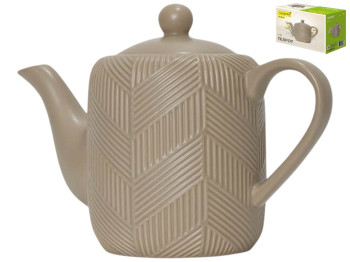 Чайник-заварник Maestro Geometry Beige, керамика, 800мл, 17,5×20,5×11см, цвет бежевый