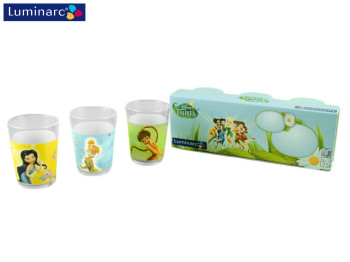 Стаканы стеклянные Luminarc "Fairies Butterfly" 160мл (цена за набор 3шт) 30816