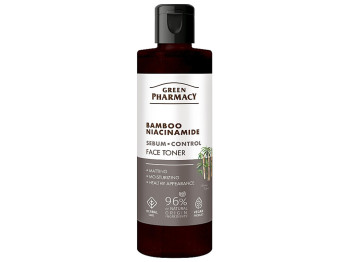 Тоник для лица Green Pharmacy бамбук+ниацинамид, 200мл