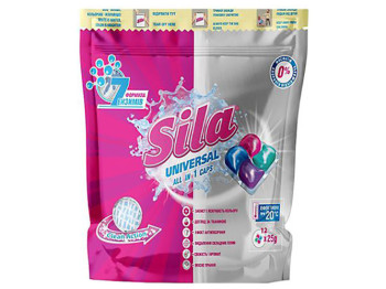 Капсулы для стирки Sila Universal zip-пакет 12х25г