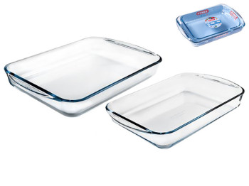 Набір форм Pyrex Essentials, 35х23см, 40х27см, прямокутні (ціна за набір 2 штуки) 3426470271806
