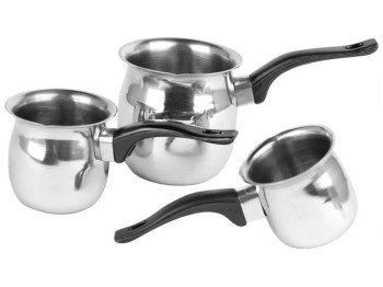 Турки нержавеющая сталь, 200/400/600мл (цена за набор 3шт)