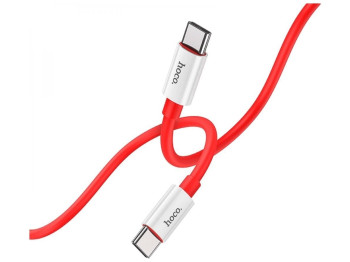 Кабель USB Hoco X87 Magic silicone 60W Type-C to Type-C Цвет Красный
