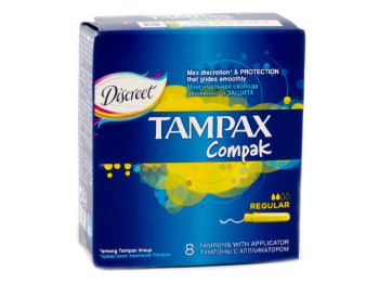 Тампоны Tampax Compak "Regular Single" 8шт 2капли
