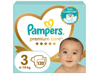 Подгузники Pampers Premium Care Midi, размер 3 (6–10 кг), 120шт