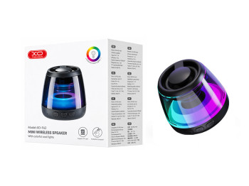 Колонка XO F62, Bluetooth 5.3, 600mAh, Type-C, пластик, 60×50мм, цвет черный