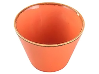 Соусник Porland, конический, фарфор, 200мл, 9см, цвет оранжевый