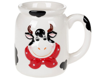 Чашка Весела корівка, з обємним малюнком, 470мл