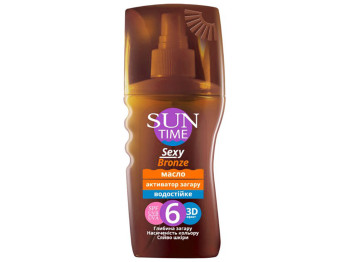 Масло активатор загара Sun Time "Sexy Bronze" водостойкое SPF6 150мл