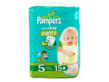 Подгузники Pampers "Active Boy Junior" (12-18 кг) 15шт