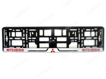 Рамка номера пластик "MITSUBISHI" (наклейка с полноцветной печатью)