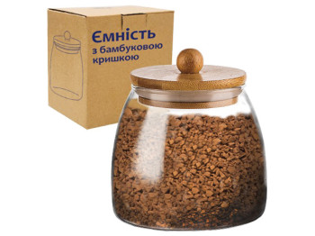 Емкость с бамбуковой крышкой 780мл
