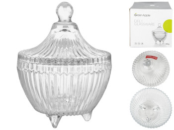 Сахарница с крышкой Deli Green Apple Лафает 4 D10,5см 380г