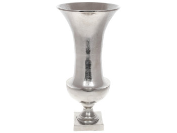 Декоративна ваза Еріда, 49см, колір – срібло