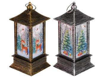 Лампа-фонарь, 12.5*5.5 см, светодиодная подсветка, на батарейках, цвет в ассортименте