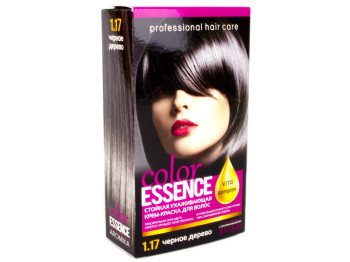 Крем-краска для волос "Color Essence" с окислителем, тон 1.17 Черное дерево