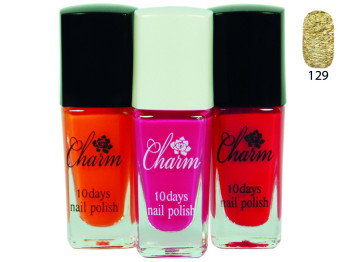 Лак для ногтей Colour intense NP-801 Charm  №129 блестки 9,5мл