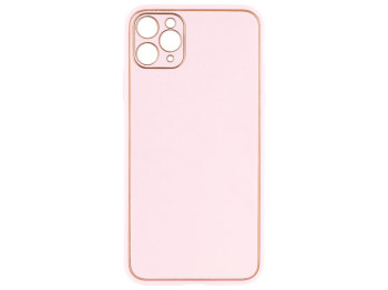 Чохол Leather Gold with Frame without Logo для iPhone 11 Pro Max Колір 3, Pink