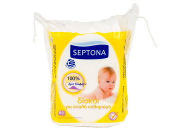 Ватні диски "Septona" дитячі прямокутні 50шт
