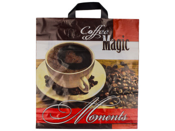 Пакет "петля" "Coffee - Magic Moments" 40x37 (цена за упаковку 25шт)