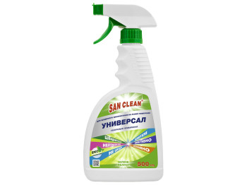 Универсальное средство San Clean Яблоко, для генеральной уборки, с распылителем, 500мл