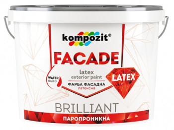 Фарба фасадна Kompozit Facade Latex 14кг (Композит Фасад Латекс)