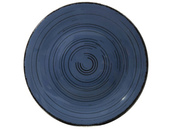Тарілка, 21см, колір глибокий синій