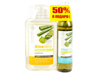 Шампунь Dr.Sante "Aloe Vera" для пошкодж. волосся 300мл+Спрей Dr.Sante "Aloe Vera" 150мл в подарунок