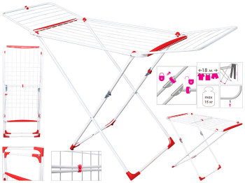Сушарка для білизни підлогова Eurogold Delux червона 18м 0503SEL