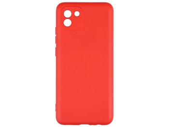 Чохол Full Case TPU+Silicone Touch No Logo для Samsung A03 4G Колір 14, Червоний