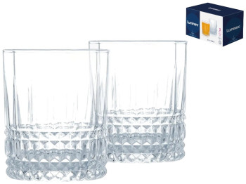 Склянка Luminarc Elysees, загартоване скло, 300мл, колір прозорий (ціна за набір 2шт)