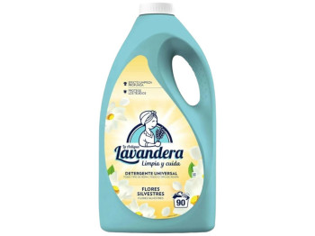 Гель для стирки Lavandera Flores Silvestres, универсал, концентрат, аромат цветов, 90 циклов, 4,5л