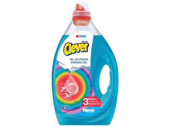 Средство для стирки Clever Color, жидкое, 1,5л