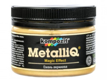 Емаль акрилова MetalliQ "Золото" 0,1л