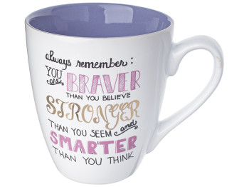 Чашка Besser "Braver Stronger Smarter" 13,4х9,8х11см 550мл