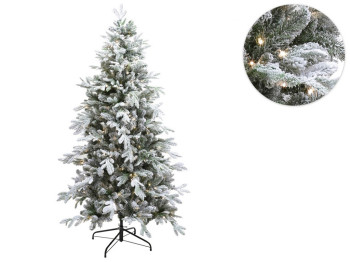 Ёлка искусственная Рождественская 1465 веток, 300 LED лампочек, 182см