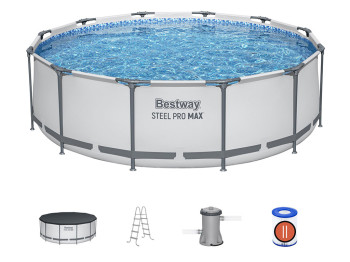 Бассейн каркасный круглый Steel Pro MAX. Bestway 56420