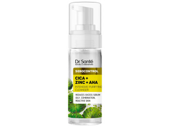 Пенка для умывания Dr.Sante Sebocontrol, с цикой, цинком и AHA‑кислотами, 150мл