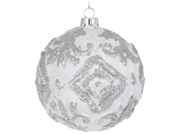 Ялинкова куля 10см, біла