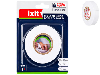 Двосторонній скотч Fixit, білий, PE-піна, 3м×1,8см