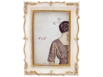 Фоторамкаграфії Тулуза, 20,5см, колір - слонова кістка із золотом