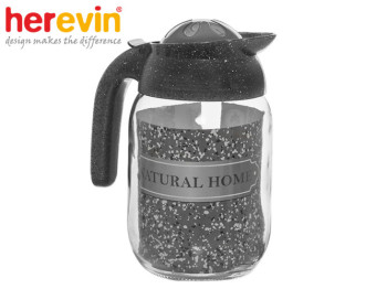 Кувшин с крышкой Herevin "Granite" 16х11х24см 1,5л 46511