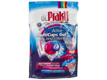 Капсулы для стирки гелевые двухкамерные Dr. Prakti Duo caps Color для цветного 17х18г