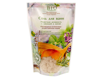 Сіль для ванни "Pharma Bio" - "М'язова активність з лавандою і м'ятою" 500гр