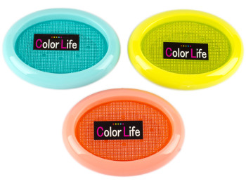 Мыльница овальная пластик+акрил