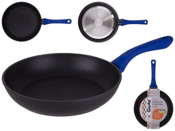 Сковорода алюминиевая без крышки GUSTO инд. дно, покрытие MEGA-STONE D24х4,8см GT-2102-24