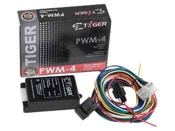 Модуль электро стеклоподъемников Tiger PWM-4 4 cтекла черный