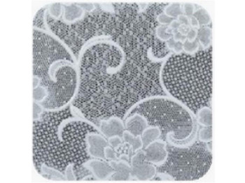 Клеенка Lace, ПВХ, 1,37×20м, цвет белый, дизайн Peony (цена за рулон)