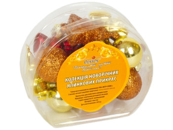 Ялинкові іграшки "Асорті" 5см (ціна за упаковку 12шт)